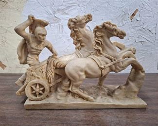 Roman Chariot Horse Sculptor Classic Figure Sculpture