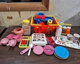 Lot of Vintage Infant and Toddler Kitchen Toys