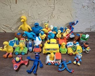 Lot of Vintage Seasame Street Toys