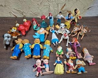 Lot of Vintage Nostalgic Disney Characters Toys
