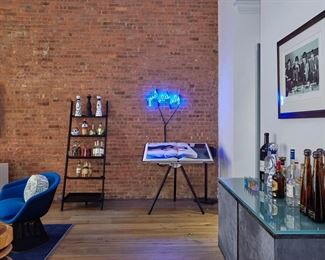 A few things in this photo first is the leaning ladder bookcase selling for $300