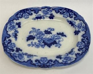Flow Blue "Candia" Platter