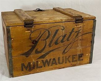 Blatz Wooden Beer Crate, Milwaukee