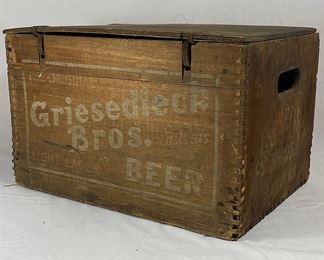 Wooden Griesedieck Bros. Beer Crate, St. Louis, MO
