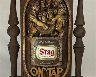 Stag On Tap Advertising Beer Sign