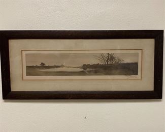  Framed Landscape Print by J. Haller
