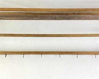 Oak Plate and Cup Wall Shelf