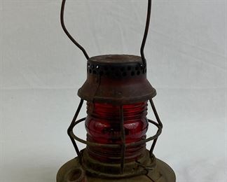  Handlan Lantern with Red Globe 