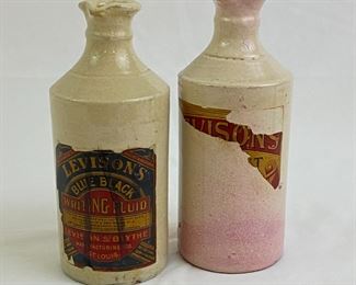 Levison's Stoneware Ink Bottles