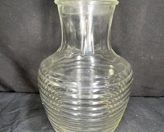 VTG Glass Anchor Hocking Beehive Pitcher with Lid 