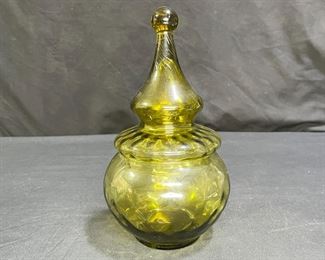 MCM Empoli Olive Circus Tent Covered Dish     