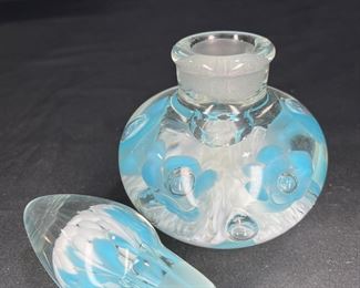 Joe Rice Perfume Bottle Paperweight      