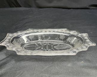 EAPG Adam's & Co 1880s Sphynx Pickle Dish      
