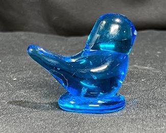 VTG Titan Art Glass Blue Bird 