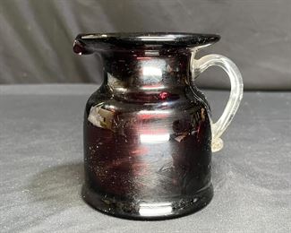 VTG Amethyst Glass Creamer/Pitcher
