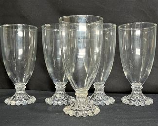 5 VTG Anchor-Hocking Berwick-Boopie Water Goblets 