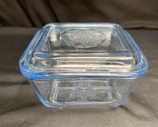 Anchor-Hocking Sapphire Blue Refrigerator Dish  