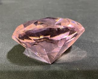 Pink Diamond Paperweight     