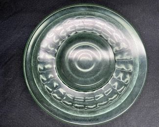 4 Federal Glass Co. Uranium Glass Plates