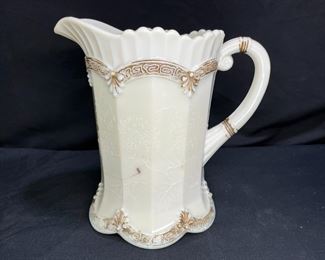 Victorian Northwood Custard Glass Pitcher 
