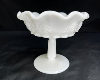 Westmoreland Milk Glass Pedestal Compote   