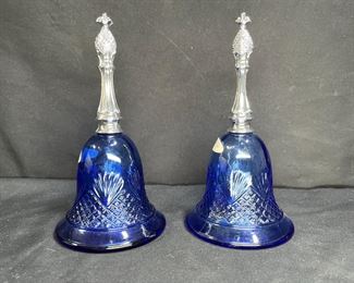 VTG Avon Cobalt Blue Moonwind Cologne Bottles   
