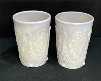 Northwood Dugan Inverted Fan & Feather Tumblers   