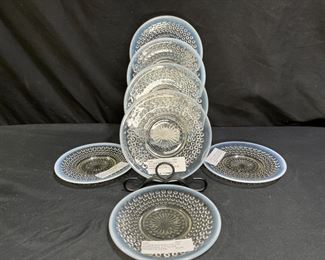 7 VTG Anchor-Hocking Dessert Plates