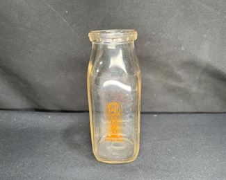 Rare VTG Ray's Extra Rich Half Pint Milk Bottle  
