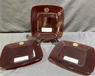 3 Anchor Hocking Fire-King Charm Rudy Luncheon