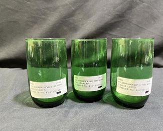 Three Fire-King 9 oz. Water Tumblers
