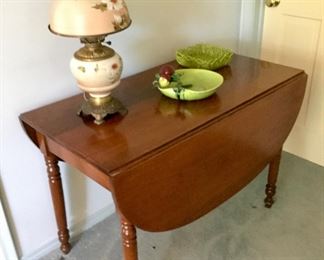 Drop Leaf Dining Table made by homeowners Great Great Grandfather