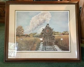 Engine 2328 Framed Art by Jim Annis Signed & Numbered
