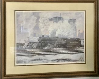 Michigan Central Station Detroit by Jim Annis signed and numbered framed art