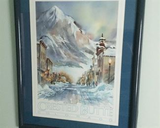 "Butte" by Judy Harmon signed & numbered framed art