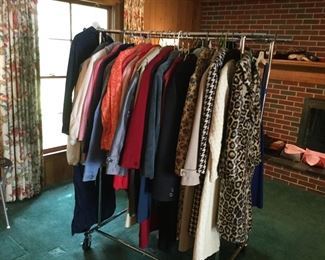 Racks of Vintage Clothing
