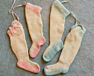Vintage Knit Baby Socks
