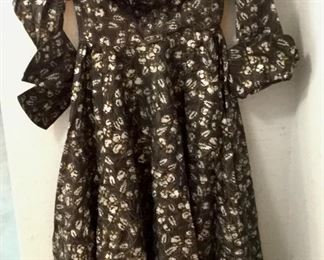 Vintage Custom Made Dress & Arm Scarf worn by homeowner on her honeymoon.....years ago....