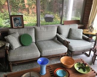 Vintage 2 Cushion Casual Couch w/Arm Chair