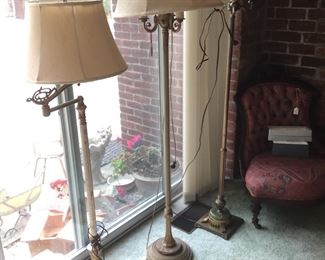 Vintage Brass Floor Lamps