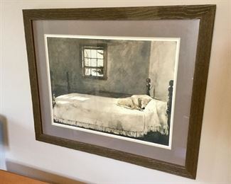 Framed Art - Sleeping Dog