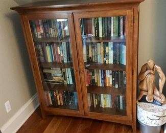 Fabulous Glass Door Bookcase 48 x 18 x 55