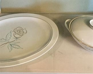 Easterling Platter & Covered Vegetable Bowl