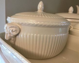 Close up of Wedgwood Covered Vegetable Bowl