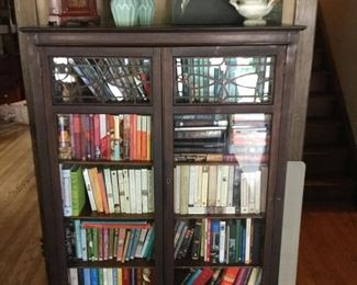Vintage Bookcase w/Glass Doors