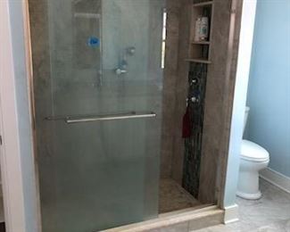 Shower door detail