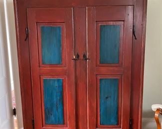 Large swedish style Armoire.  Bowl sold.