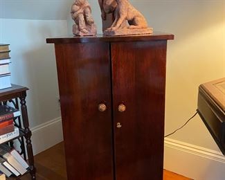 Cabinet, bar interior.  Statues sold.