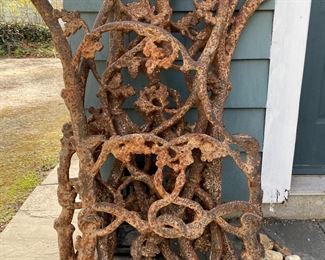 Wrought iron for chair.