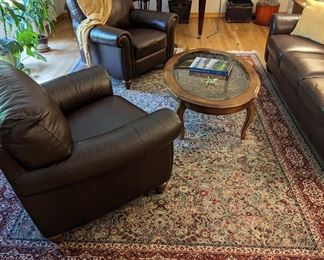 7' sofa and matching 2 chairs 
Total for set $2200